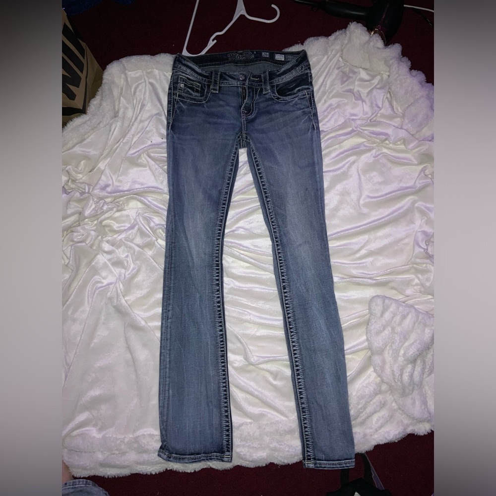 Dark blue miss me jeans